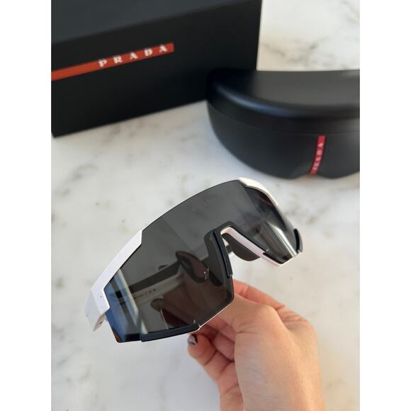 NEW Prada Sport PS04WS Sunglasses in White - Picture 3 of 8